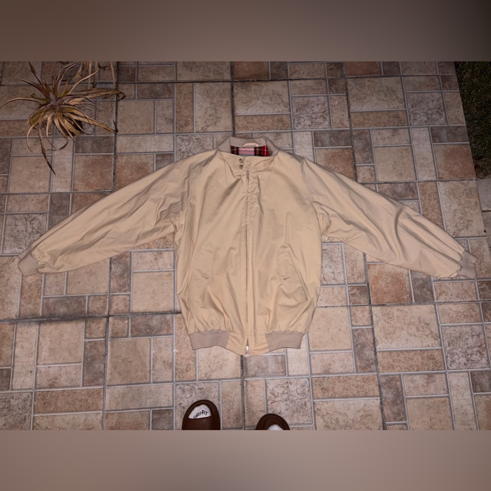 Tan Vintage Original MAUS & HOFFMAN Cruiser Poplin Jacket.